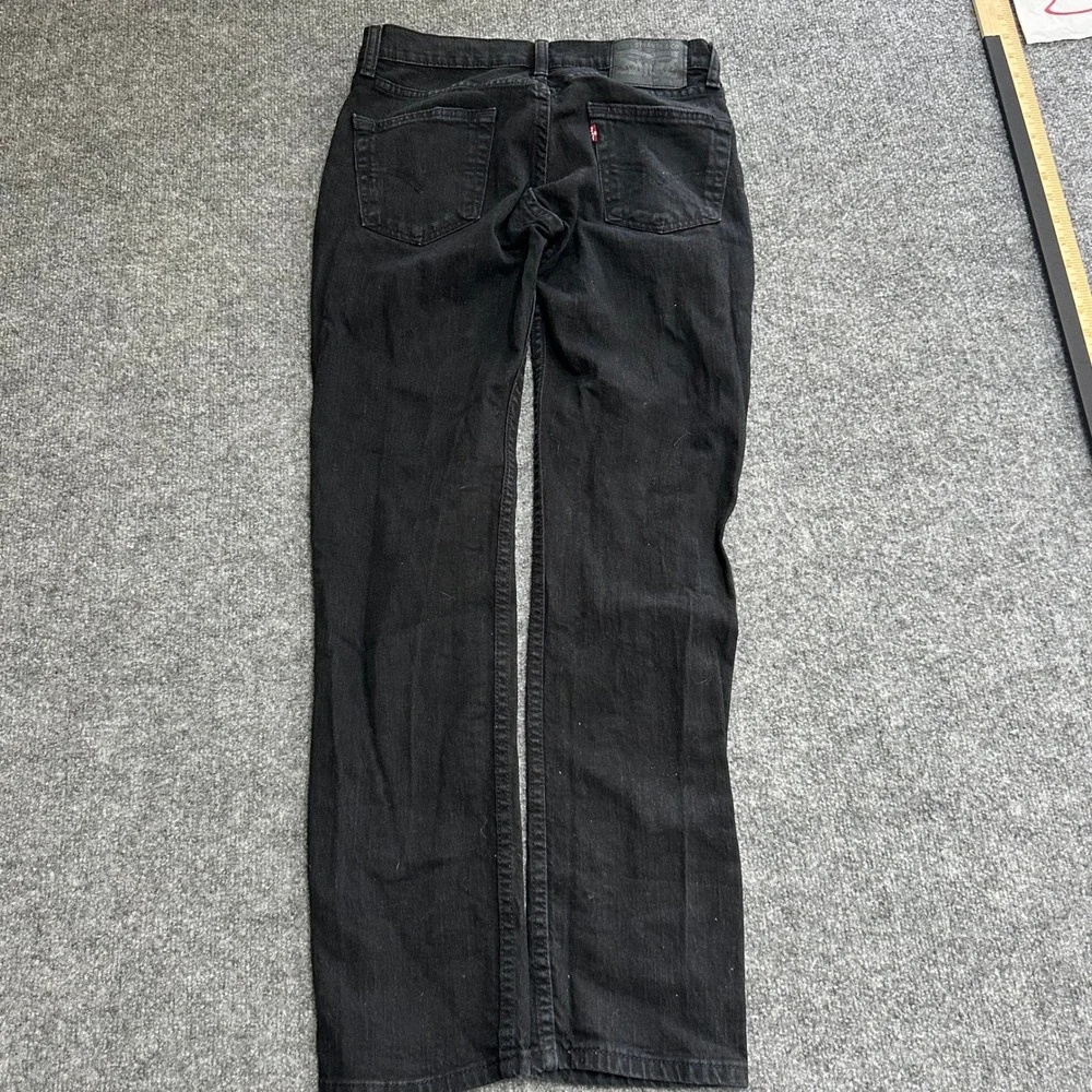 Levi's Jeans Mens Size 29x30 Black Straight Leg Denim Casual Classic Stretch